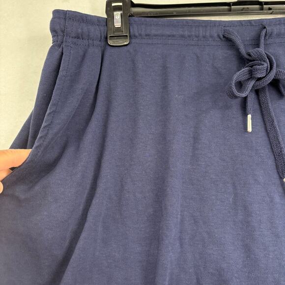 Woman Within Skort Size 2X Navy Blue Shorts Lining Pull On Pockets Stretch - Picture 2 of 9